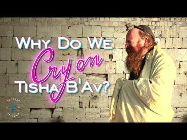 Why do we cry on Tisha B'av - Rabbi Yaron Reuven ( W/Hebrew Subtitles)