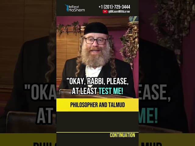 Philosopher and Talmud 🧩 Do you know the answer? #shorts #Torah