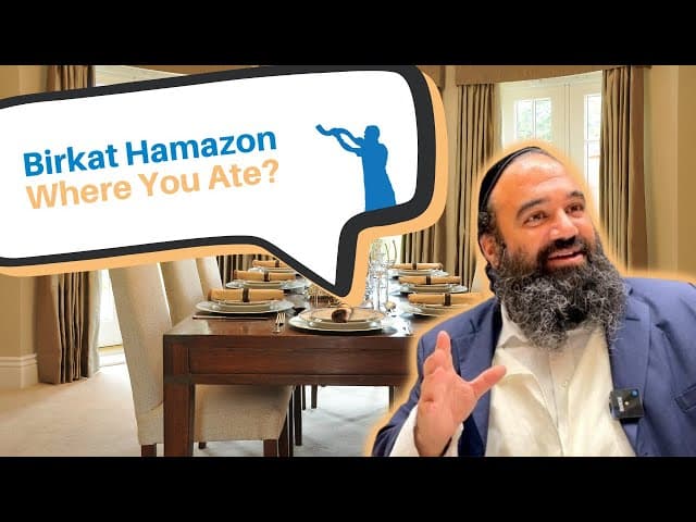 Does Birkat Hamazon need to be recited where the meal took place?