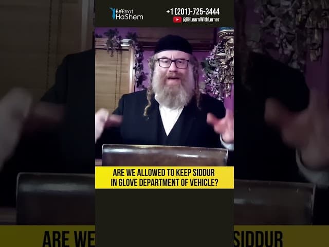 Are We Permitted to Keep Holy Books in the Car? #Torah #shorts