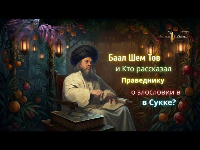 Баал Шем Тов и Кто рассказал Праведнику о злословии в Сукке?