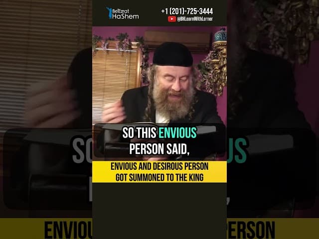 😲 Envious and Desirous person got summoned to the king #shorts #torah