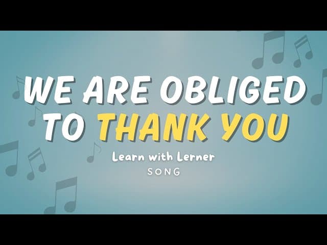 We are obliged to thank you 🎶 Song #torah