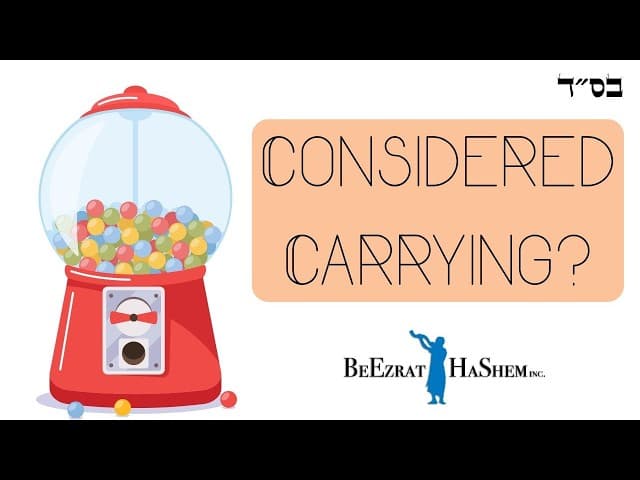 Going Outside on Shabbos While Chewing Gum in a Place With No Eruv?