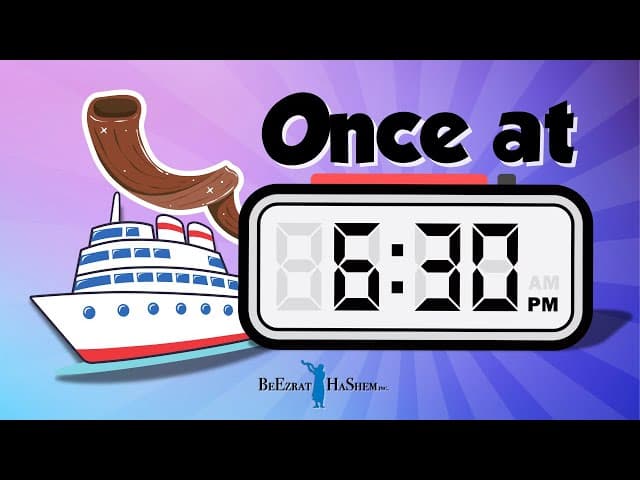 Once at 6:30pm 🚢 Hashem is waiting you! #shorts #torah