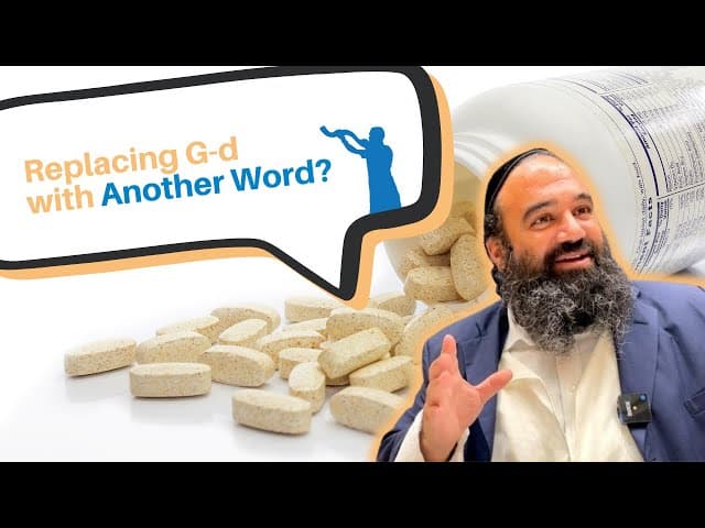 Can someone replace G-d with another word?