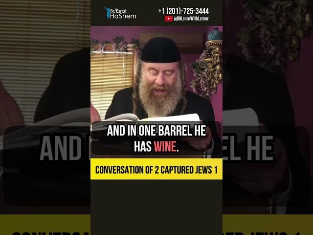 1️⃣ Conversation of 2 captured Jews 💠 Torah and Tzedakah #shorts #torah