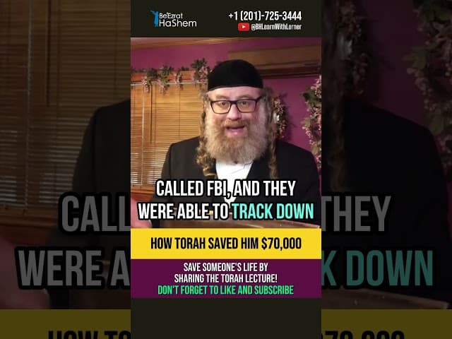 How Torah saved him $70,000 💵 Secret Business advice #shorts #cybersecurity