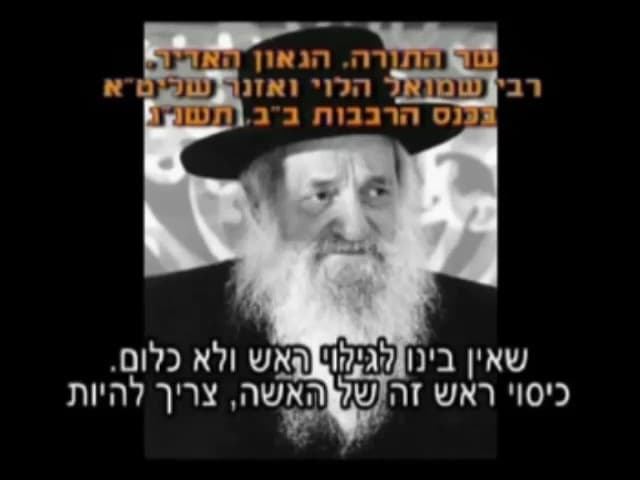 רבי שמואל הלוי ואזנר זצוק"ל -פאה נכרית