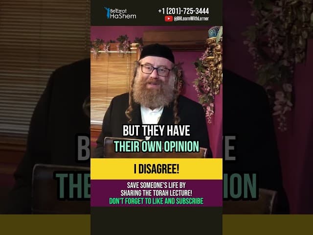 I disagree! 🙄 Personal opinion VS Creator's opinion #shorts #torah