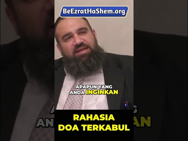 Jangan Tunda! Ini Waktu Doa Paling Cepat Terjawab #Torah #Yahudi #RabiYaronReuven