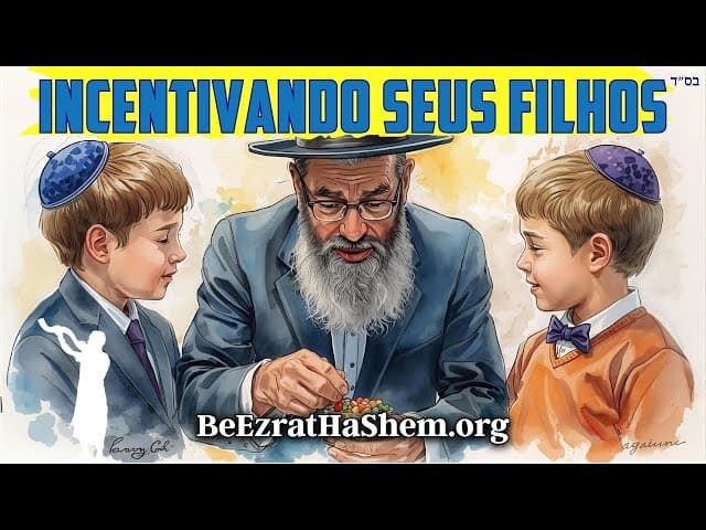Pais judeus subornam filhos a aprender Torá.