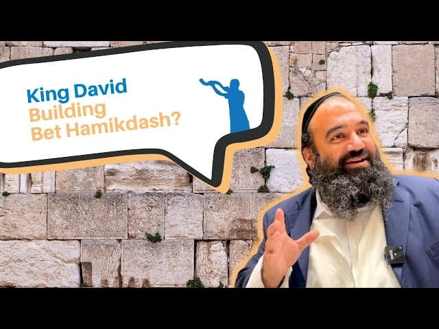 Why was King David not allowed to build the Bet Hamikdash?