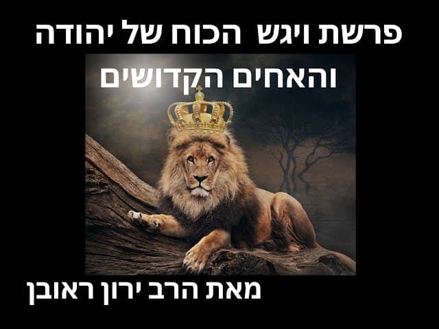 הכוח של יהודה והאחים הקדושים ~ פרשת ויגש