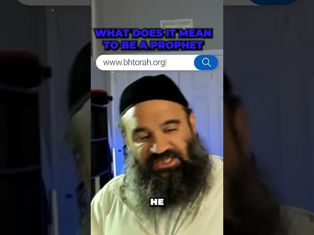 What Does it Mean to be Prophet? #rabbiyaronreuven #jewishinspiration #God #torah #judaism #Jewish