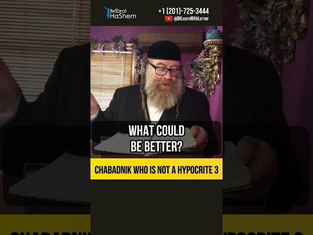 3️⃣ Chabadnik who is not a hypocrite ‼️ Is Rebbe Mashiach? #shorts #torah