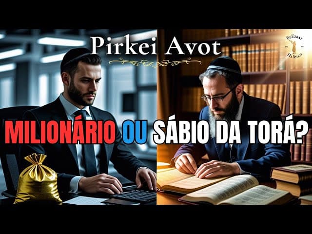 Milionário vs Estudioso da Torá - MUSSAR Pirkei Avot