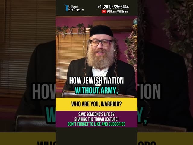 Who are you, warrior? ⚔️ Does Israel need an Army❓#shorts