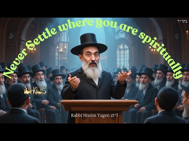 Never Settle Where You Are Spiritually | TORAH FOR KIDS AI