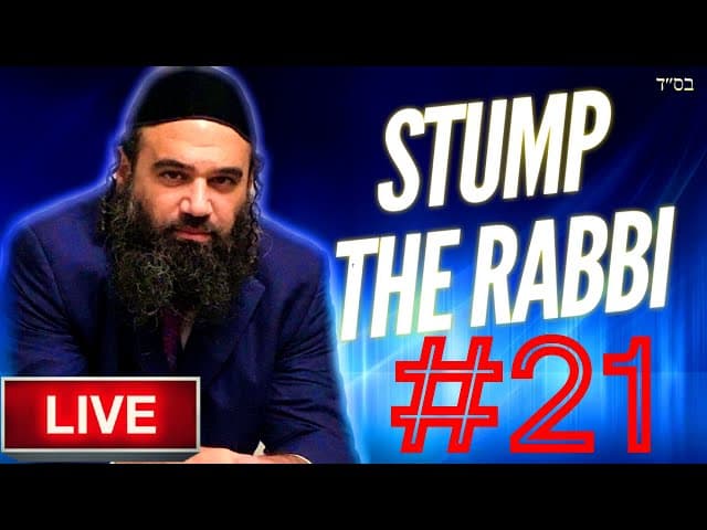 Donation Fraud, Bad Rabbis, Unmotivated Frum, Stolen Lulav, Agunot LAST CHANCE- STUMP THE RABBI (21)