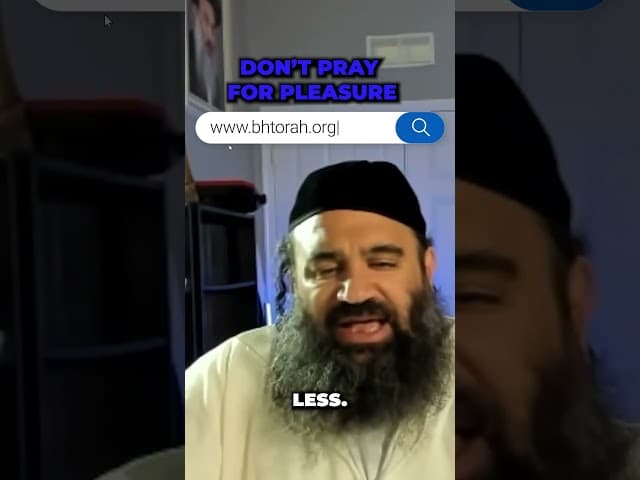 Don't Pray For Pleasure   #rabbiyaronreuven #jewishinspiration #God #torah #judaism #Jewish
