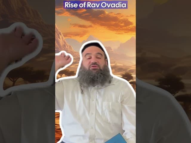 Rabbi Ovadia Yosef: Big Rewards For Studying Torah When Its Hard For You