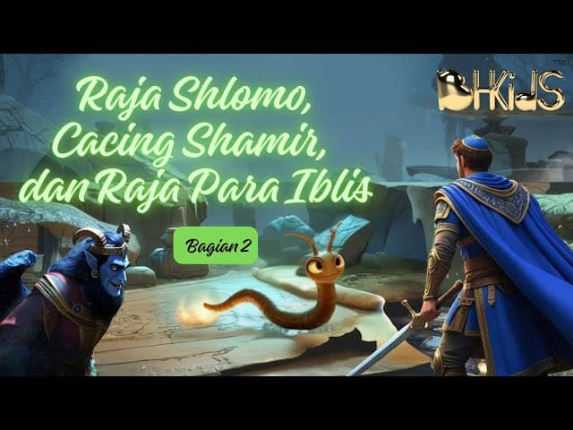 Raja Shlomo, Cacing Shamir, dan Raja Para Iblis — Bagian 2!  TORAH UNTUK ANAK ANAK