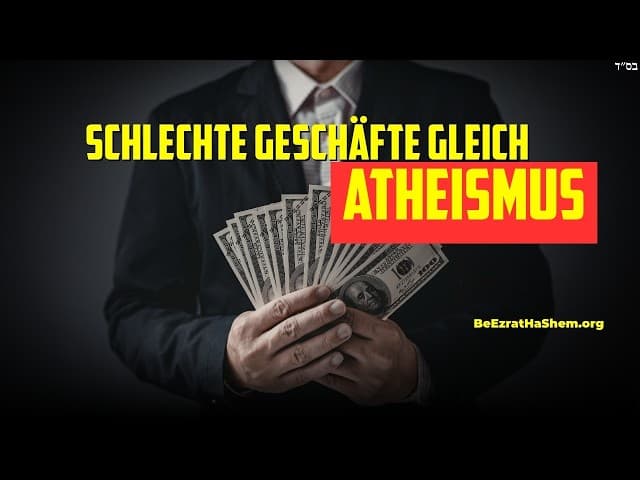 Schlechte Geschäfte gleich Atheismus