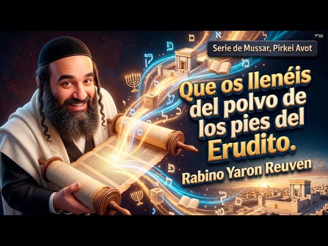 Que os llenéis del polvo de los pies del Erudito  Serie de Mussar, Pirkei Avot, Cap  Cuatro 4