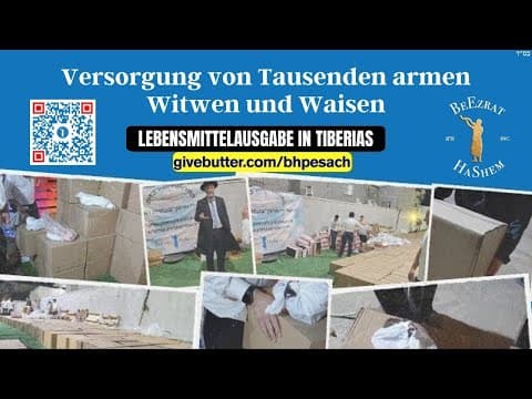 Tausende Witwen & Waisen ernähren | TIBERIAS Verteilung