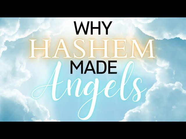 Why HaShem Made Angels?