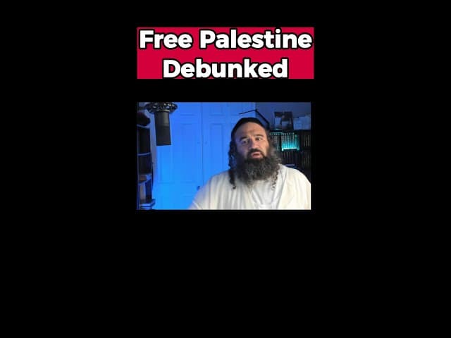 Free Palestine Ideology Debunked by Orthodox Jewish Rabbi