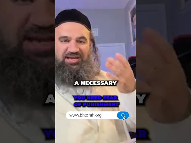 You Need Fear of Punishment #Torah #OrthodoxJudaism #RabbiYaronReuven #Judaism