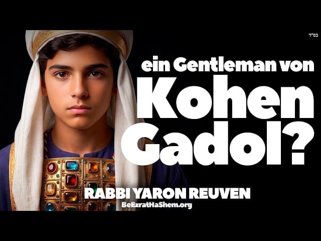 Dieser Nichtjude ist wie ein Kohen Gadol.