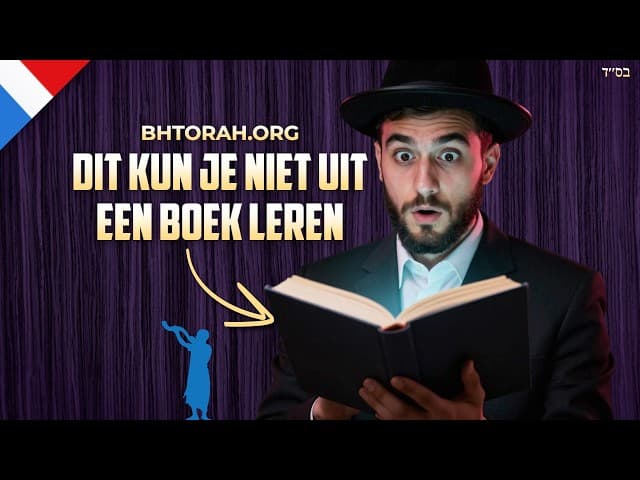 Torah Leren Is Niet Alleen Uit Een Boek