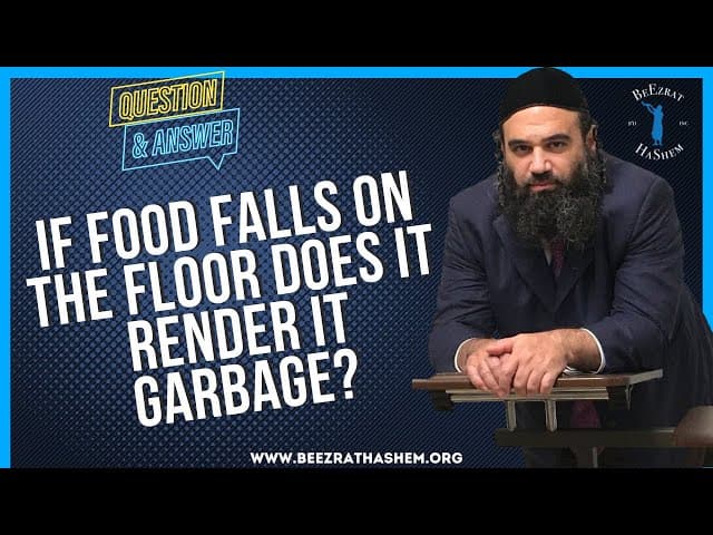 IF FOOD FALLS ON THE FLOOR DOES IT RENDER IT GARBAGE?