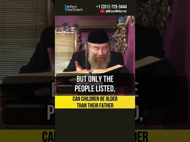 Can children be older then their father? 🕎 #short #Torah