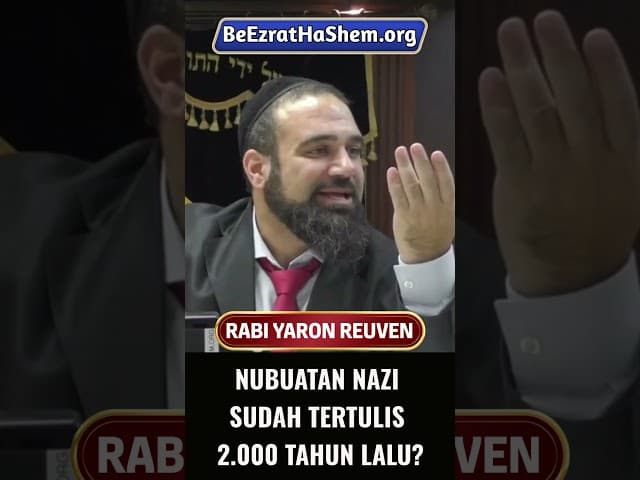 Nubuatan NAZI Sudah Tertulis 2 000 Tahun Lalu #Torah #Yahudi #RabiYaronReuven #shorts