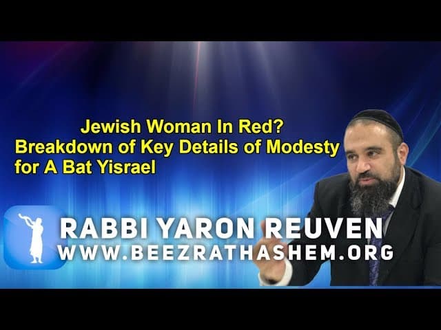 Jewish Woman In Red?  Breakdown of Key Details of Modesty for A Bat Yisrael