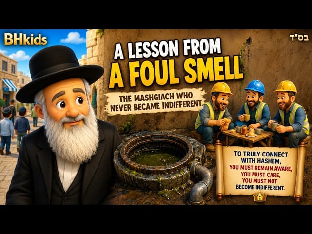 A Lesson From A Foul Smell👃| Rabbi Chaim Shmuelevitz | TORAH FOR KIDS AI