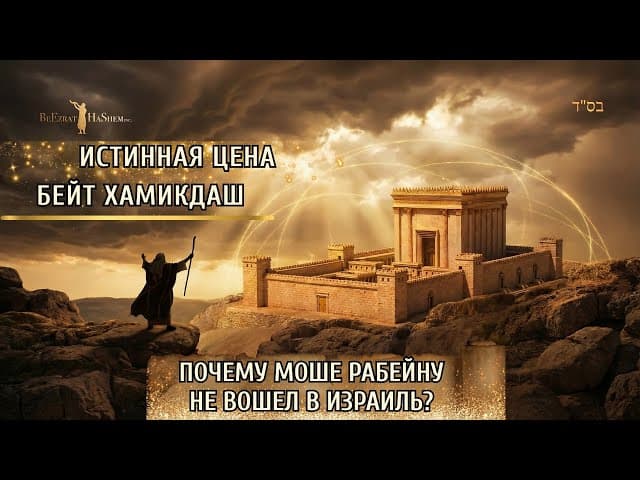 Истинная цена Бейт Хамикдаш | Почему Моше Рабейну не вошел в Израиль? | Раввин Ярон Реувен