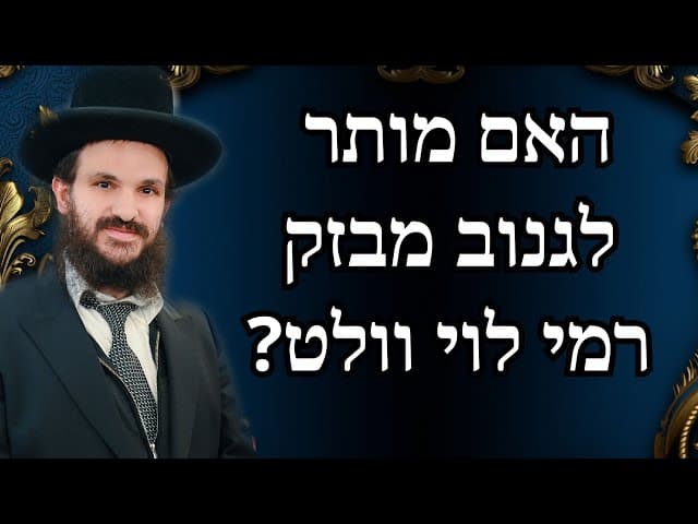 האם מותר לגנוב מבזק רמי לוי וולט?