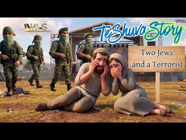 TeShuva Story | Two Jews and the terrorist | TORAH FOR KIDS AI