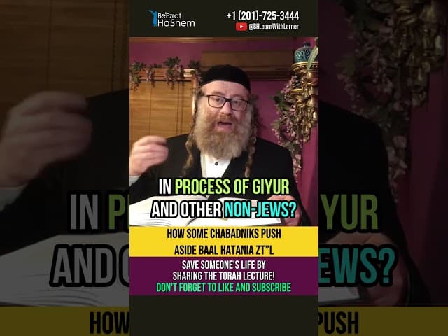Torah vs Money 💰 How some Chabadinks push aside Baal HaTania #shorts