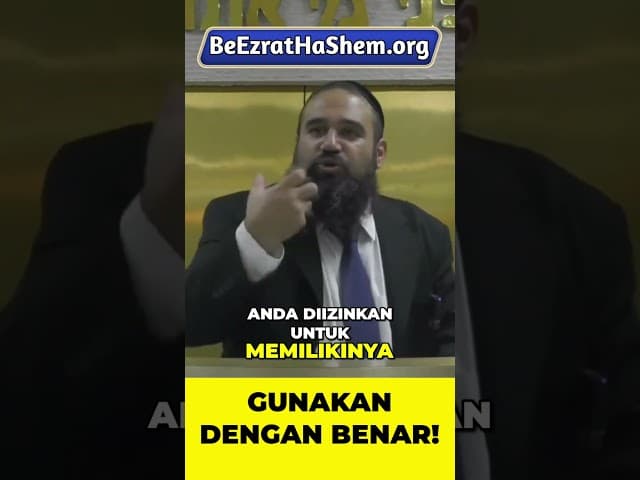 Untuk Apa Tuhan Memberimu Talenta? #Torah #Yahudi #RabiYaronReuven