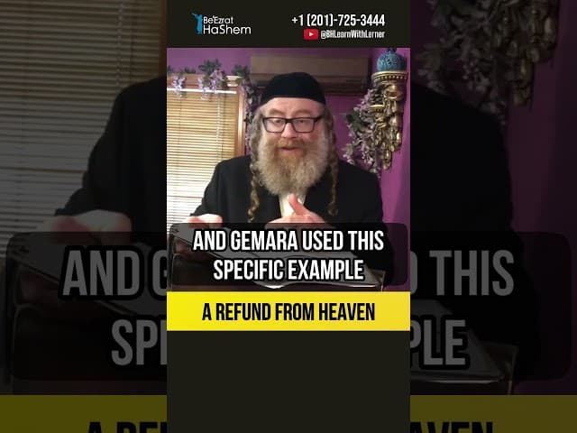 A refund from heaven 💎 Blessing vs Curse #shorts #torah
