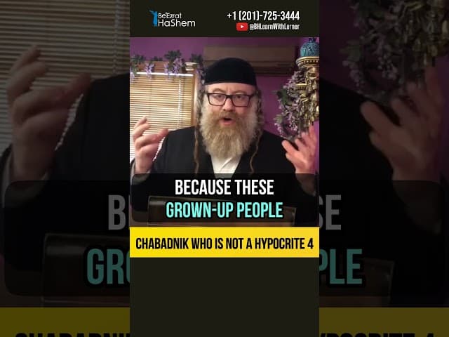 4️⃣ Chabadnik who is not a hypocrite ‼️ One minute Stories #shorts #torah