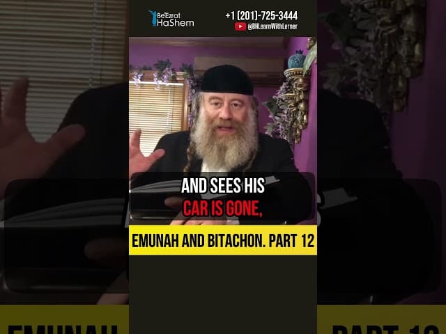 1️⃣2️⃣ Emunah and Bitachon #shorts #Torah