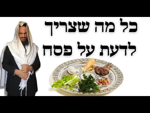 כל מה שצריך לדעת על פסח