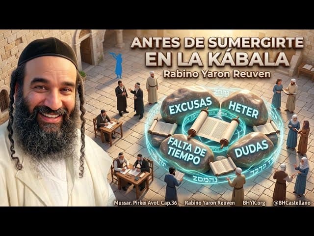 Antes de sumergirse en la kábala -Mussar - Pirkei avot #36
